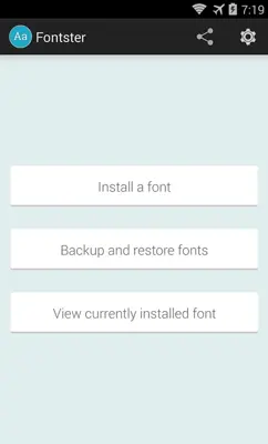 Fontster android App screenshot 0