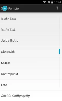 Fontster android App screenshot 3